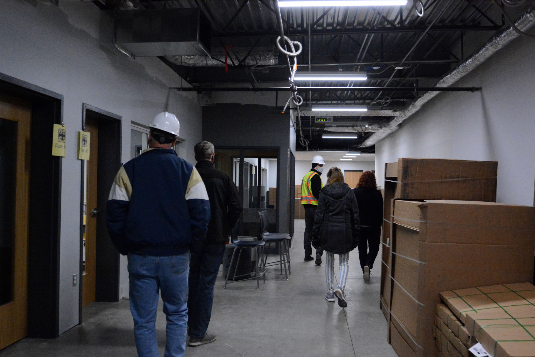 Tour of Jack Young Middle School construction, Dec. 7